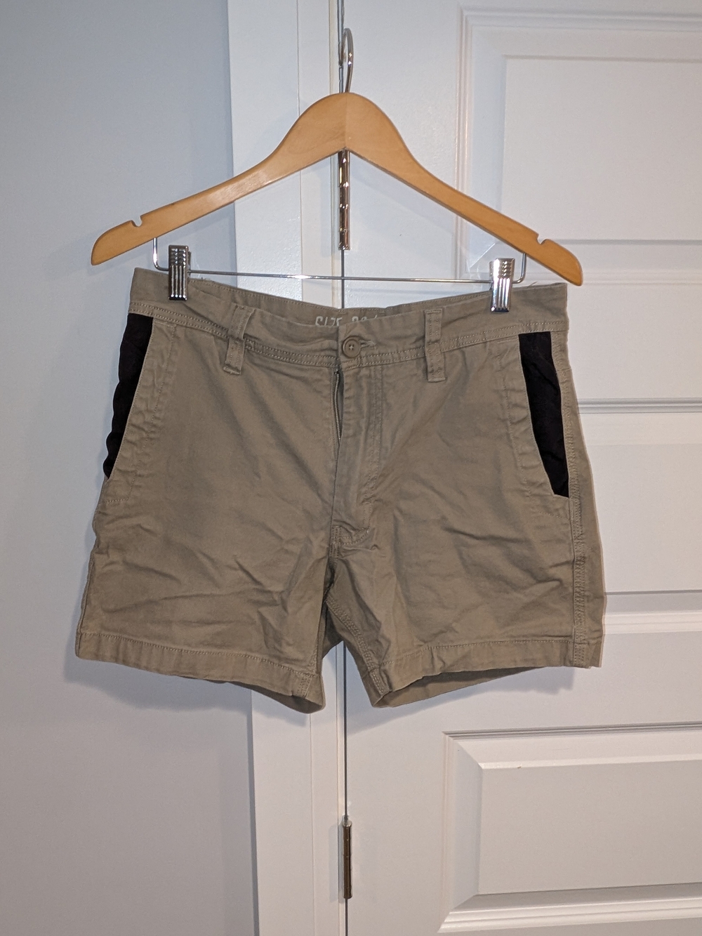 Men's Heavy Duty Stretch Work Shorts - Khaki/Black